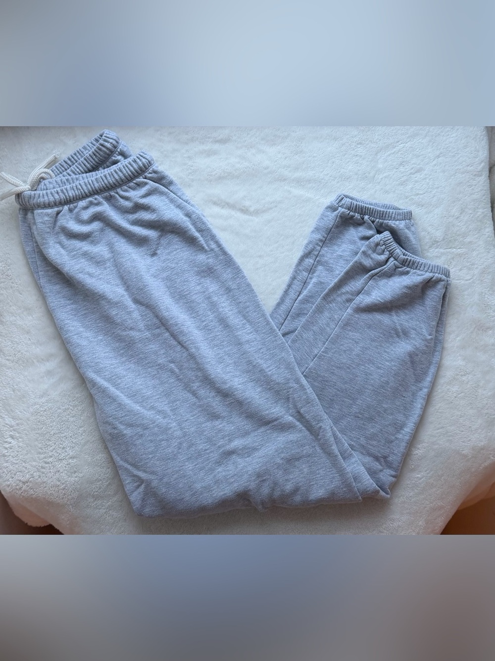 Light Gray Stretch Fleece Sweatpants